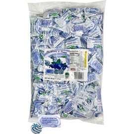 Scripture Candy, Blueberries & Cream 2.5 Pound Bag, 180 Pieces