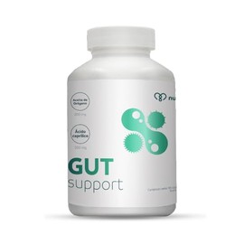 nutriADN – GUT SUPPORT – Suplemento Intestinal 90 Cápsulas | Candida Cleanse | Aceite de Orégano | Ácido Caprílico (500 mg), Aceite de Menta (450 mg) | Berberina Aristata Apoya el Balance de la Flora Intestinal y el Bienestar Digestivo