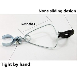 2-Pack Adjustable Clamp Lamp Stand Fixture for Reptile Heat lamps，Flexible Reptile Dome Clamp Lamp Holder, for Ceramic Heat Emitter, Infrared Baking Heat Lamp for Turtle, Snake, (Reptile Lamp Fixture)