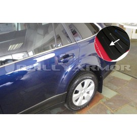 FASTMODZ Rally Armor MF16-UR-BLK/GRY Compatible with 2010+ Subaru Outback UR Black Mud Flap with Grey Logo