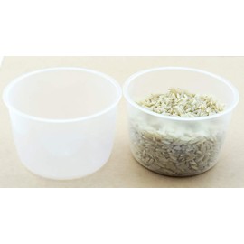 2 Pack Rice Measuring Cup Clear Bright Kitchen Brand Cooker Replacement Cup Plastic (2 Rice Cups)