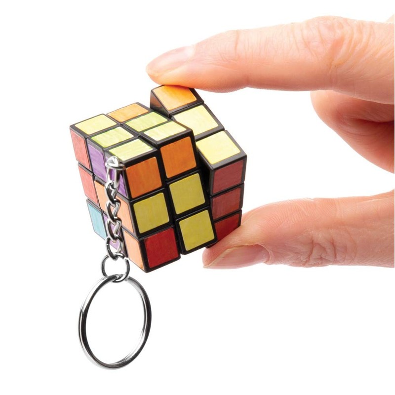 Baker Ross AW661 Colour in Magic Puzzle Cube Keyrings-Pack of