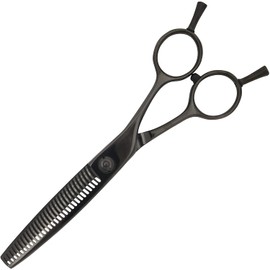 [PF] DEEDS Japanese Shears Professional Manufacturer GDZ Black Titanium Scanning (6.0 inches / 25% Skiing Ratio) / Hairdresser, Barber, Haircut, Professional