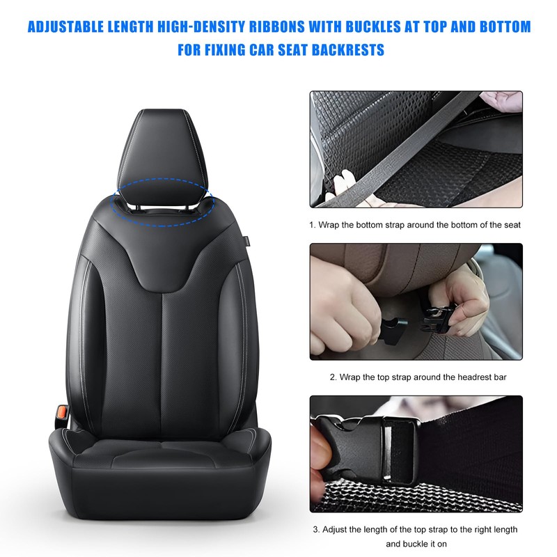 YTFRL 2 PCS Back Seat Cover for Kids, Car Kick
