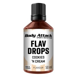 Body Attack Flav-Drops, Aroma for Food, Sugar Free, Calorie Free, Vegan