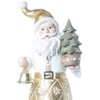 Running Decora Navidad Rococo Adorno navideño Santa Dorado con Pino