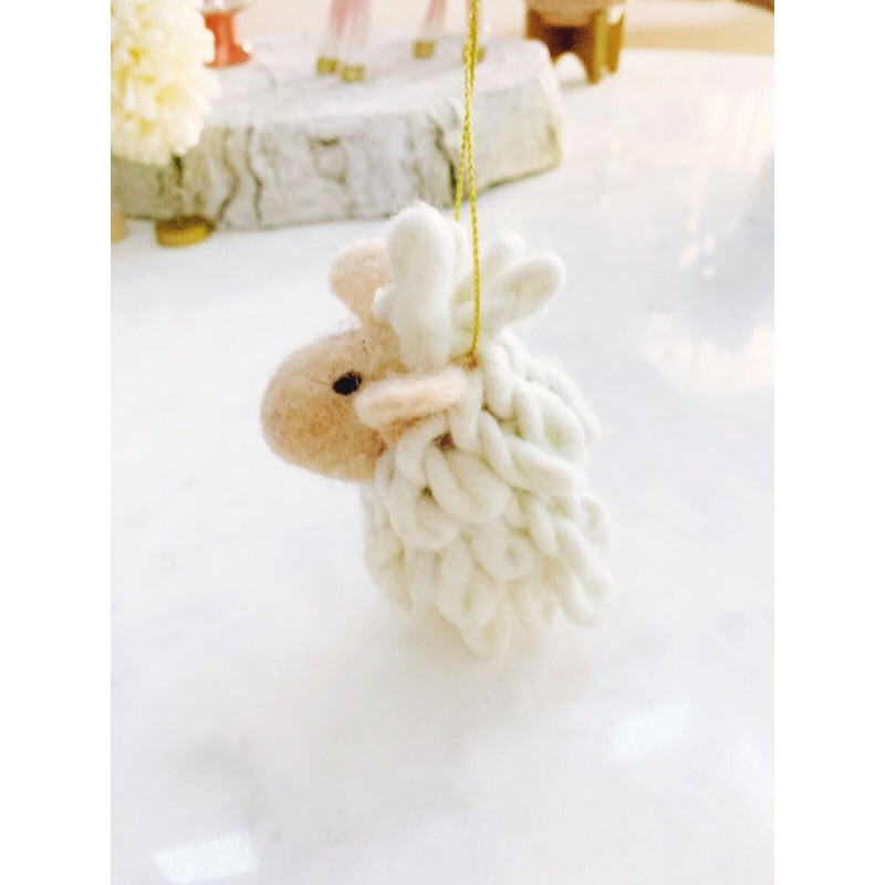 Anthropologie Ernie & Irene LLAMA Christmas Ornament NWT