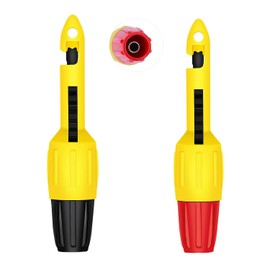 2pcs Wire Piercing Probe Kit, Insulation Puncture Wire Probe Piercing Clip Test Probe Tool for Multimeter Equipment Home Appliance Repair Electricity Meter Testing (Yellow, 4mm)