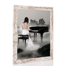 rahmengalerie24 New Rio Picture Frame 13 x 18 cm Vintage Wood Acrylic Glass without Mount Portrait Frame Photo Frame Removable Frame for Photo or Pictures MDF Decorative Frame without Picture