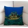 Swono Sea Turtle Cotton Linen Throw Pillow Case Cushion Cover