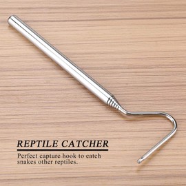 VBESTLIFE Portable Extendable Snake Hook Snake Handling Tool Snake Hook for Pet Snake Toy Anti-Slip Handle