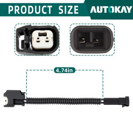 AUTOKAY Injector Adapters Compatible with LQ4 LQ9 4.8 5.3 6.0 Delphi Wire Harness to LS2 LS3 LS7 EV6
