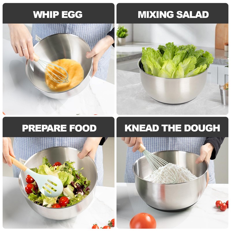 supernal 5.3Qt Salad Spinner Lettuce Spinner with Stop Button Vegetable