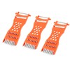 uxcell Metal Scraper Fruit Grater Slicer Vegetable Peeler 3 Pcs
