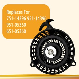 Chikia 951-14396 Pull Start Recoil Start Assembly for MTD 751-14396 Cu bCadet Troy Bilt TB105 TB120 TB220 TB270ES 1X65LU 1X65RU 1X65CU SC100HW SC300HW SC500HW ST100 SC100 SC500 Lawn Mower
