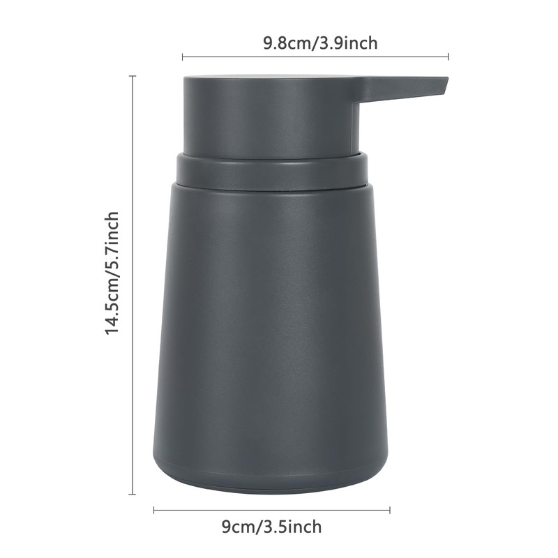Topsky Soap Dispenser with Plastic Pump, 320ml Liquid Hand Soap