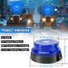 I LITTON Blue LED Beacon Strobe Light, 16 Modes, 48
