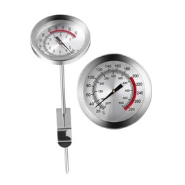 Ciieeo Stainless Steel Meat Thermometer with Precision Probe Fast Accurate Cooking Gauge for BBQ Grilling and Frying Home Kitchens and Outdoor Cooking