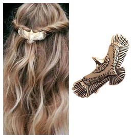 Xduargs Vintage Eagle Hair Clip Barrettes Gold Eagle Hair Barrettes Metal Barrette Head Clips French Hair Pin Decorative Headwear Hair Accessories for Women Headdress