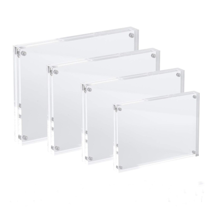 5x7 Acrylic Photo Frame, Magnetic Picture Frames, 10 + 10MM