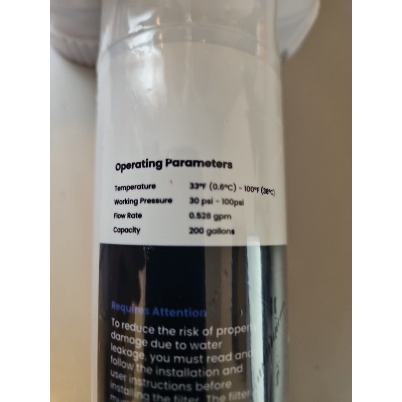 GLACIER FRESH GF-XWF Refrigerator Water Filter Replacement for GE XWF