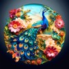 Wooden Puzzles for Adults, Unique Animal Shaped Colorful Peacock Adults