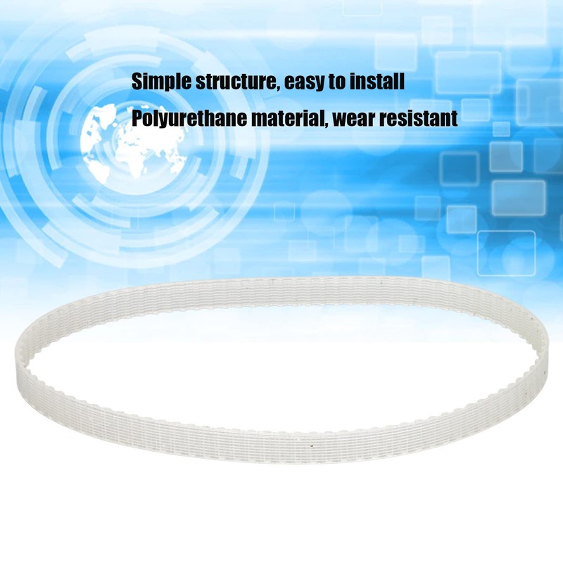 Transparent Lathe Belt 1.5M X 94 Teeth Polyurethane Accessory Replacement