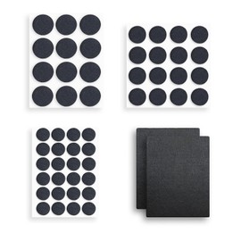 Furniture Protection Pads, Felt Pads, 54 Pieces, Anti-Scratch Pads, Anti-slip Seals, Felt Sheets, 52 Round + 2 Square Chair Legs, Furniture Legs, Furniture Floors, Scratch-Resistant,