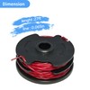 YIEHRNS GGT500WU Trimmer Spool Line and Cap 0.065'' 27FT for