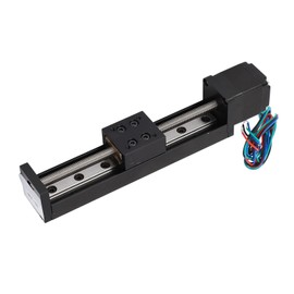 Linear Slide Stage Actuator, Mini Linear Rail Guide Slide Actuator with Nema 11 Stepper Motor, 100mm Effective Travel Length Screw T6x1