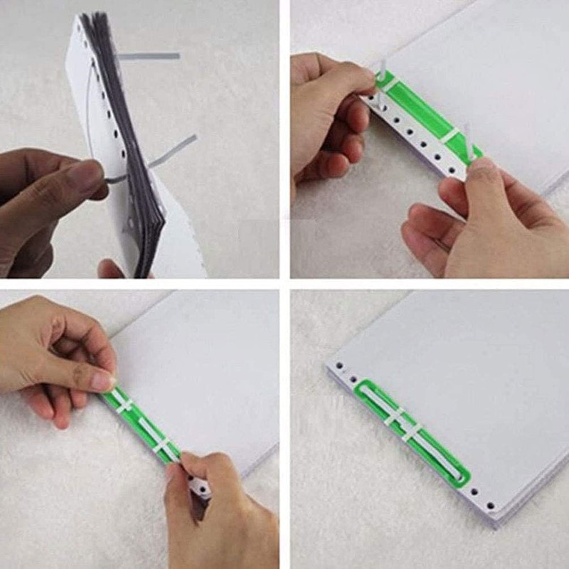 Goeielewe 100 Pcs Plastic Paper Fasteners Colorful Plastic Document File