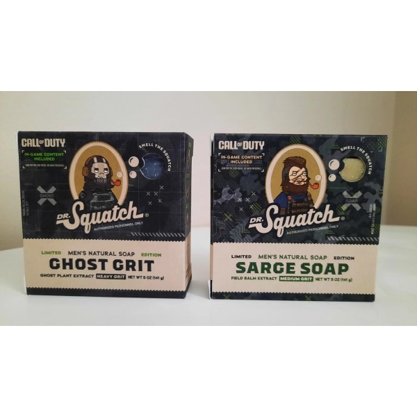 DR. Squatch Dr Squatch Soap 2 Pack Ghost Grit And
