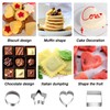 30Pcs Mini Cookie Cutter Set，Stainless Steel Multi Shapes Kit Cutters