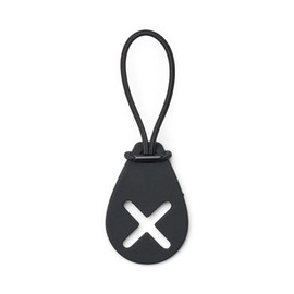 DOG Copenhagen Flexy Dog Poop Bag Holder for Lead - Poo Bag Carrier - Dog Waste Bag Holder - Poo Holder - Lightweight and easy to use and attach to leash, Black, One Size
