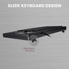 Perixx PERIBOARD-514H Plus Wired Keyboard with Trackball - 14.57x5.39x1.02 Inch