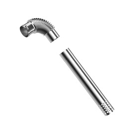 FOGATTI Stainless Steel Vent Pipe Kit for Gas Tankless Water Heaters, Includes Elbow, Horizontal Termination Pipe, and Chimney Rain Cap