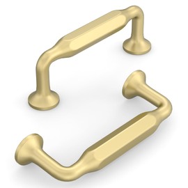 KNOKLOCK 10 Pack 3 Inch(76mm) Kitchen Cabinet Handles Brushed Gold Cabinet Pulls Kitchen Cabinet Hardware Drawer Pulls for Dresser Cupboard Wardrobe