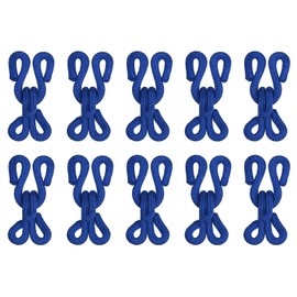 sourcing map Sewing Hooks and Eye, 12pcs - Polyester Covered Sewing Hooks and Eyes Closure for Clothing, Bra, Skirt, Sewing DIY Craft(Sapphire, 37mm Length)