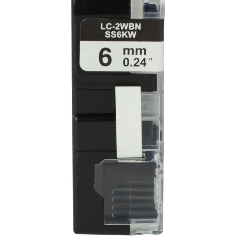 vhbw 2x Label Tape Cassette Compatible with Epson LabelWorks LW-1000P,