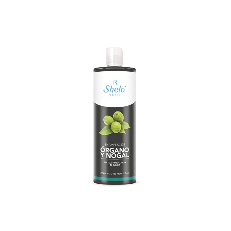 Shampoo De Órgano Y Nogal 950ml Cabello Teñido Matiza Oscuro