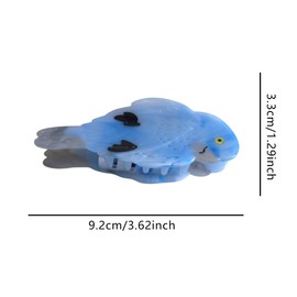 Cute Parrot Hair Clips,Novelty Acetate Hair Clip,Small Bird Claw Clips for Women,Blue