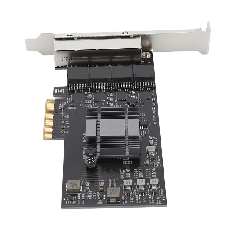 2.5Gb PCIe Network Card Professional 4 RJ45 Ports RTL8125BG Chip