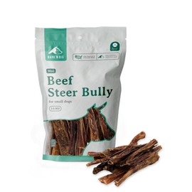 BARK'N BIG USA Beef Steer Sticks for Dogs 5-6 Inch Mini Bully Sticks - Natural Single Ingredient Dog Chews for Small Dogs & Puppies - Made in USA - 15 Count