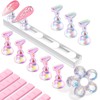Makartt Press on Nails Stand: Clear and Pink Nail Holder