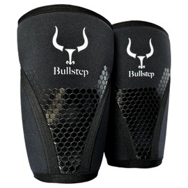 Bullstep - Knee Support Weight Training 7 mm Neoprene | Knee Sleeves Powerlifting | Knee Wraps Bodybuilding for Crossfit | Knee Wraps Weight Lifting | Knee Support Gym | Knee Compression Bandage