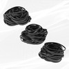 KJAHLAL 150 Pcs Black Rubber Band, Colorful Rubber Bands Size
