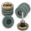 Sbestily 10PCS 80 Grit Curved Flap Disc 2 Inch Roll
