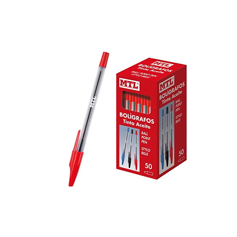 MTL Dohe 1 mm Hooded Ballpoint Pen - Red (Pack