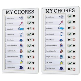 2 Pack Kids Chore Chart, Chore Chart Memo Boards PVC Material for Family for Office My Chores