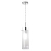 Globe Electric 64023 1-Light Pendant, Polished Chrome Finish, Clear Glass